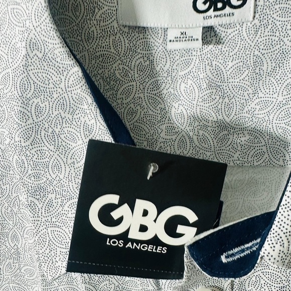 NWT Men’s Guess GBG Los Angeles Casual Button Down Shirt MSRP $50 Quiet Luxury - Picture 3 of 7